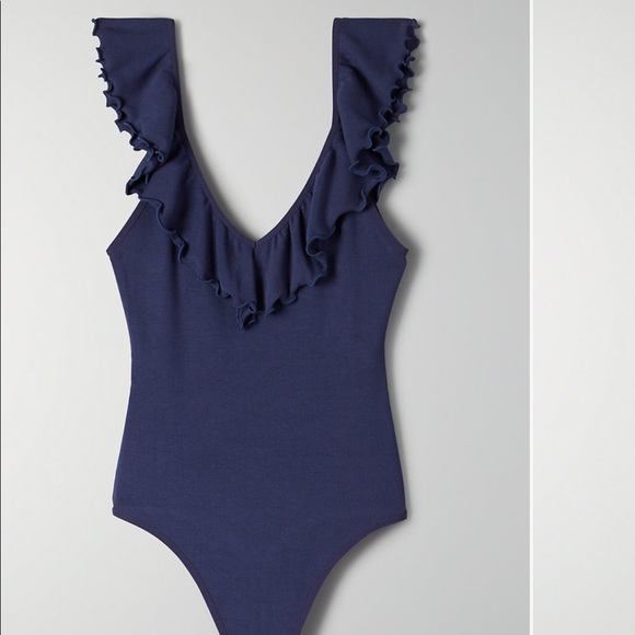 Aritzia Danette Bodysuit - Yellow - Picture 3 of 7